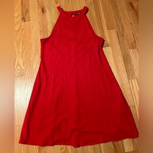 Express Red Sleeveless  Trapeze Dress Size Medium